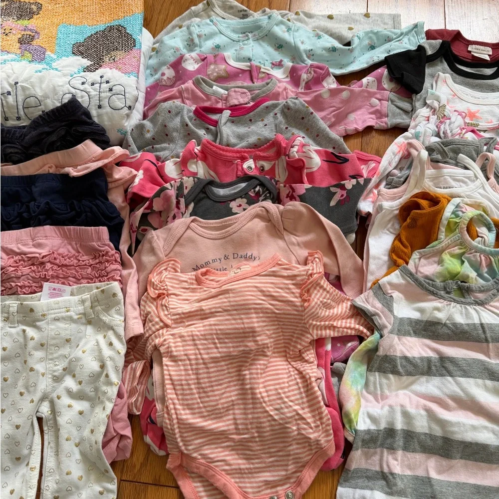 Assorted Baby Girl Clothing Set Mixed Lot 0-3 months m outfits pants - Picture 8 of 8